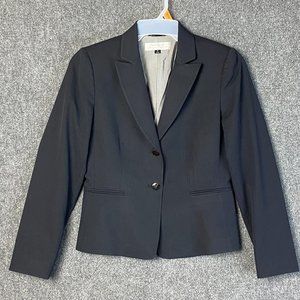 Tahari Arthur S Levine Blazer Size 6 Women's Black Polyester Blend Suit